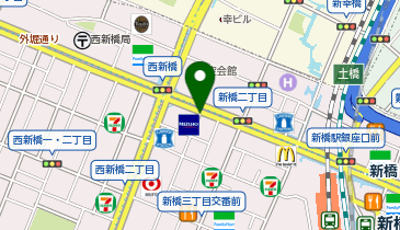 パーキングメーター (東京都港区新橋周辺)の地図画像