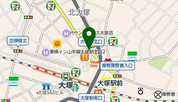 パーキングメーター (東京都豊島区北大塚周辺)の地図画像