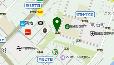 パーキングメーター (東京都中央区明石町周辺)の地図画像