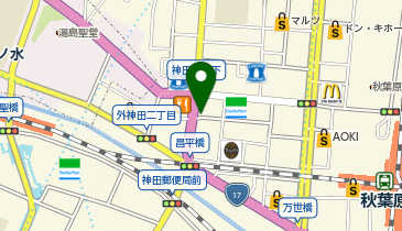 パーキングメーター (東京都千代田区外神田周辺)の地図画像