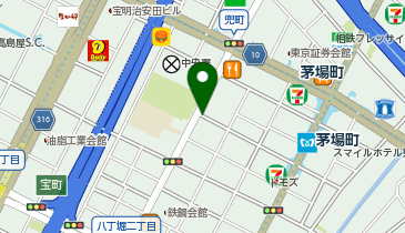 パーキングメーター (東京都中央区日本橋茅場町周辺)の地図画像