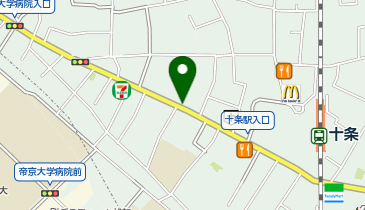 パーキングメーター (東京都北区上十条周辺)の地図画像