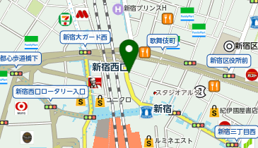 パーキングメーター (東京都新宿区新宿周辺)の地図画像
