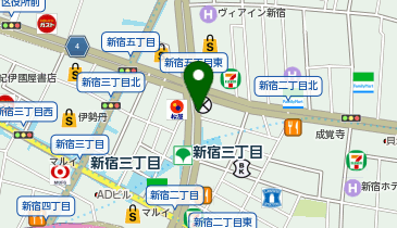 パーキングメーター (東京都新宿区新宿周辺)の地図画像