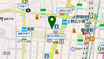 パーキングメーター (東京都台東区上野周辺)の地図画像