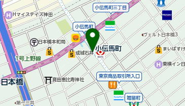 パーキングメーター (東京都中央区日本橋大伝馬町周辺)の地図画像