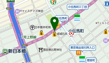 パーキングメーター (東京都中央区日本橋小伝馬町周辺)の地図画像