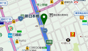 パーキングメーター (東京都中央区日本橋本町周辺)の地図画像