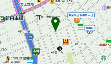 パーキングメーター (東京都中央区日本橋堀留町周辺)の地図画像
