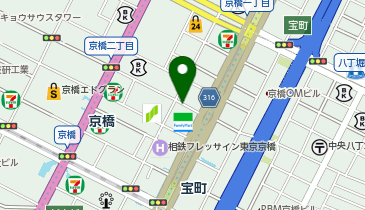 パーキングメーター (東京都中央区京橋周辺)の地図画像