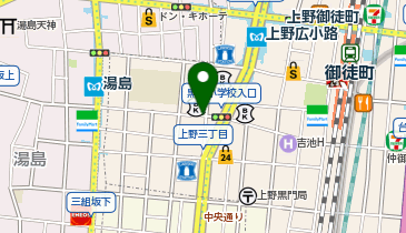 パーキングメーター (東京都台東区上野周辺)の地図画像