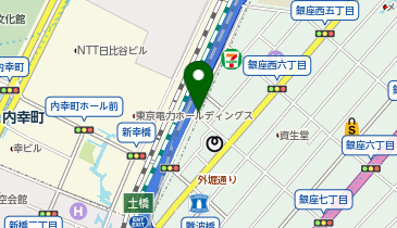 パーキングメーター (東京都中央区銀座周辺)の地図画像