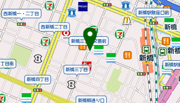 パーキングメーター (東京都港区新橋周辺)の地図画像