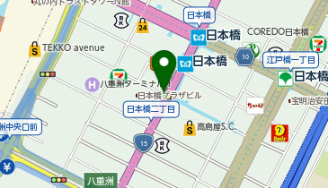 パーキングメーター (東京都中央区日本橋周辺)の地図画像
