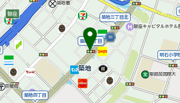 パーキングメーター (東京都中央区築地周辺)の地図画像