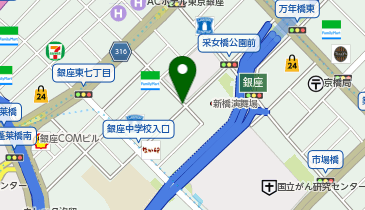 パーキングメーター (東京都中央区銀座周辺)の地図画像