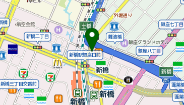 パーキングメーター (東京都港区新橋周辺)の地図画像