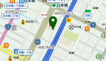 パーキングメーター (東京都中央区日本橋周辺)の地図画像