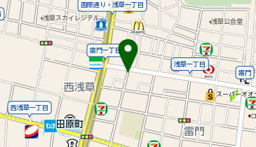 パーキングメーター (東京都台東区雷門周辺)の地図画像