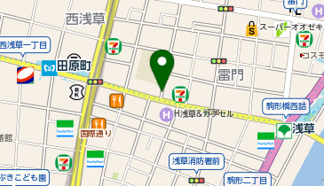 パーキングメーター (東京都台東区雷門周辺)の地図画像