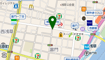 パーキングメーター (東京都台東区雷門周辺)の地図画像