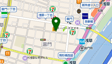 パーキングメーター (東京都台東区雷門周辺)の地図画像