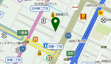 パーキングメーター (東京都中央区日本橋周辺)の地図画像