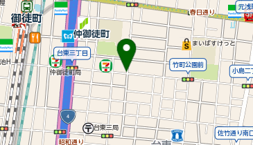 パーキングメーター (東京都台東区台東周辺)の地図画像