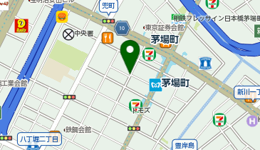 パーキングメーター (東京都中央区日本橋茅場町周辺)の地図画像