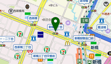 パーキングメーター (東京都港区新橋周辺)の地図画像