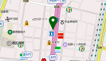 パーキングメーター (東京都港区芝大門周辺)の地図画像