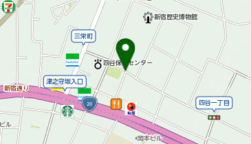 パーキングメーター (東京都新宿区四谷三栄町周辺)の地図画像