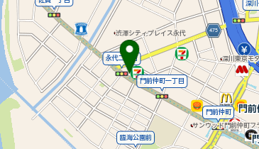 パーキングメーター (東京都江東区永代周辺)の地図画像
