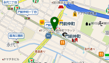 パーキングメーター (東京都江東区門前仲町周辺)の地図画像