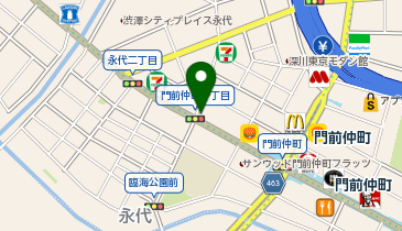 パーキングメーター (東京都江東区門前仲町周辺)の地図画像