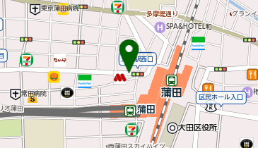 パーキングメーター (東京都大田区西蒲田周辺)の地図画像
