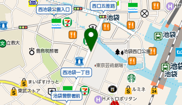 パーキングメーター (東京都豊島区西池袋周辺)の地図画像