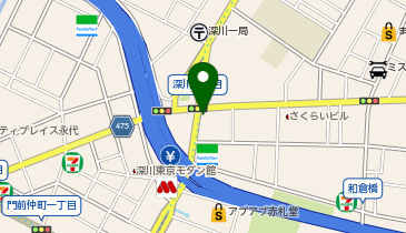 パーキングメーター (東京都江東区深川周辺)の地図画像