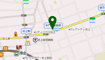 パーキングメーター (東京都大田区池上周辺)の地図画像