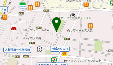 パーキングメーター (東京都大田区大森北周辺)の地図画像