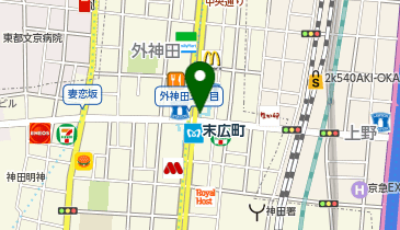 パーキングメーター (東京都千代田区外神田周辺)の地図画像