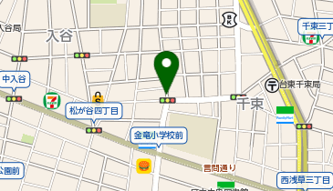 パーキングメーター (東京都台東区入谷周辺)の地図画像