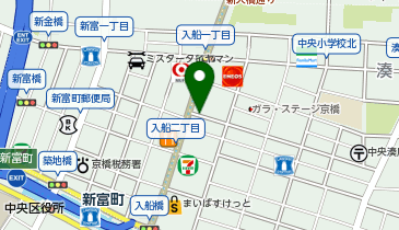 パーキングメーター (東京都中央区入船周辺)の地図画像