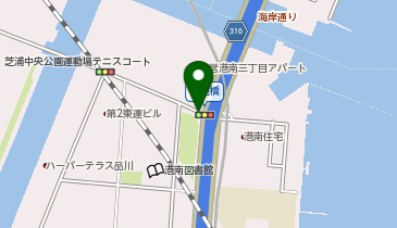 パーキングメーター (東京都港区港南周辺)の地図画像