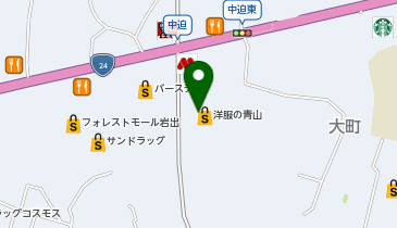 洋服の青山 和歌山岩出店の地図画像