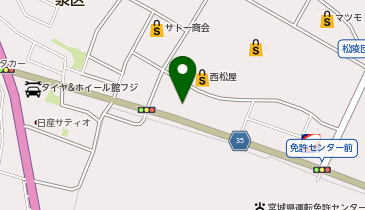 洋服の青山 仙台市名坂店の地図画像