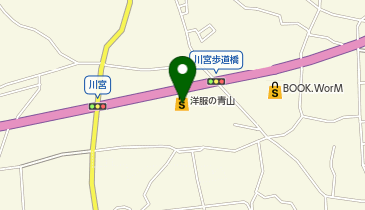 洋服の青山 田川店の地図画像