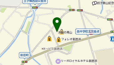 洋服の青山 フォレオにいはま店の地図画像