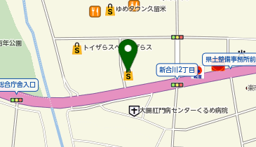 洋服の青山 久留米合川店の地図画像