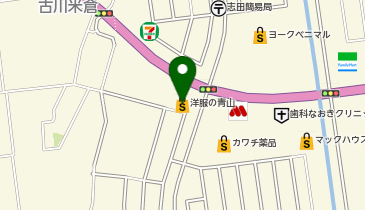 洋服の青山 古川店の地図画像